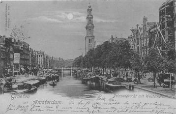 (388-566-007) Amsterdam Prinsengracht mit Westerkerk beschikbaar voor biedingen