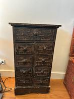 Vintage kastje met Azteekse houtsnijwerken €35, Ophalen, Zo goed als nieuw