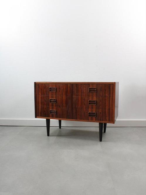 Vintage Deense ladekast in palissander door Niels J. Thorsø, Huis en Inrichting, Kasten | Ladekasten, Zo goed als nieuw, Minder dan 100 cm