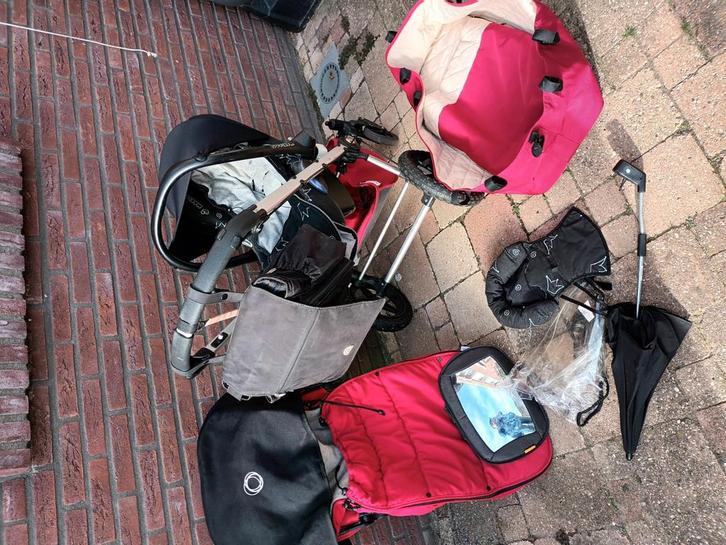 Rode Bugaboo Frog wandelwagen/buggy, Kinderen en Baby's, Kinderwagens en Combinaties, Gebruikt, Overige merken, Ophalen