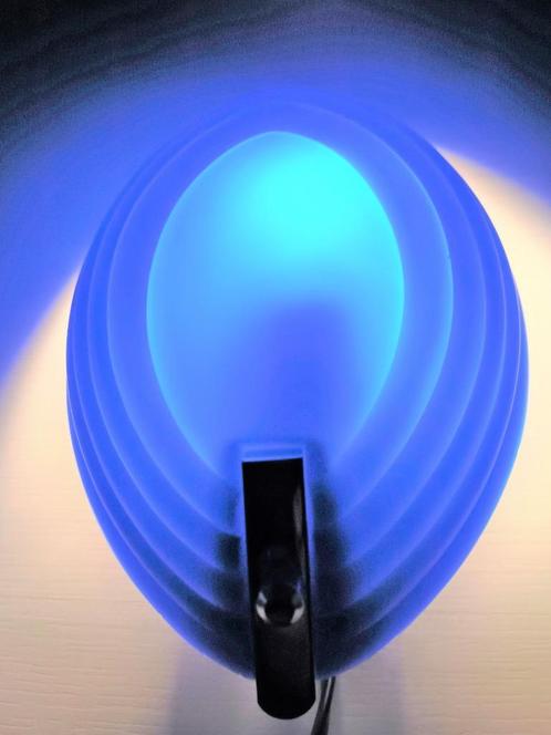 2vintage wandlampen(kobalt )Happylight bedlampen gemerkt 70s, Huis en Inrichting, Lampen | Wandlampen, Gebruikt, Glas, Metaal