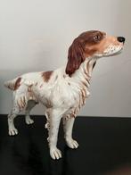 Vintage ijzeren jacht hond Beeld.  Ierse Setter. D., Antiek en Kunst, Ophalen of Verzenden