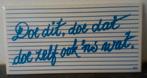 Tekst tegeltje   Doe dit., doe dat doe zelf ook 'ns wat., Ophalen of Verzenden