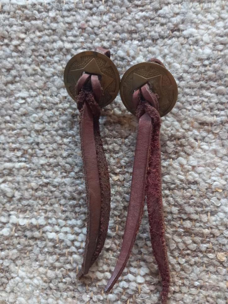 Westernzadel/hoofdstel concho's leer, Dieren en Toebehoren, Paarden en Pony's | Overige Paardenspullen, Gebruikt, Western, Ophalen of Verzenden