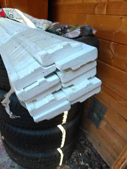 55m MDF Plinten - Grondverf - 5m Lengtes, Doe-het-zelf en Verbouw, Plinten en Afwerking, Nieuw, Plinten, Mdf, 250 cm of meer, Ophalen