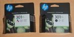 HP 301 XL Cartridge - Kleur en Zwart, Ophalen of Verzenden, Nieuw, Cartridge, HP
