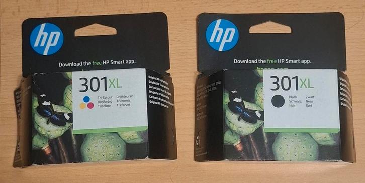 HP 301 XL Cartridge - Kleur en Zwart, Computers en Software, Printerbenodigdheden, Nieuw, Cartridge, Ophalen of Verzenden