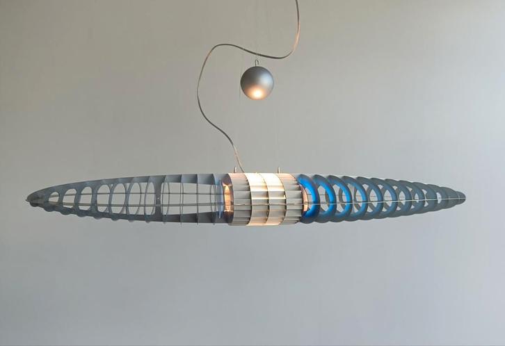 Luceplan Titania hanglamp, Huis en Inrichting, Lampen | Hanglampen, Zo goed als nieuw, Minder dan 50 cm, Metaal, Overige materialen