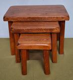 Nesting tables eiken / mimiset / miniset, Ophalen, Minder dan 45 cm, Minder dan 55 cm, Gebruikt