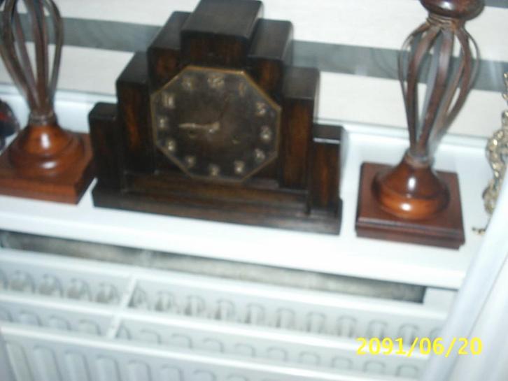 mooie  pendule ( amsterdamse--school ) jaren 20, Antiek en Kunst, Antiek | Klokken, Ophalen