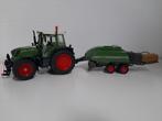 Siku Fendt 312 met Fendt balenpers., Ophalen of Verzenden, Zo goed als nieuw, Hijskraan, Tractor of Landbouw, SIKU