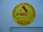 sticker oud Biervliet ZVV De Sikkels landbouw machine retro, Verzenden, Zo goed als nieuw, Bedrijf of Vereniging