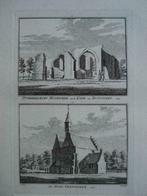 17-18 / Grijpskerke/ Buttingen de Kerk Kopergravure 1754, Antiek en Kunst, Ophalen of Verzenden