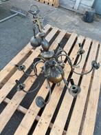8 arms kroonluchter bronskleurig, Huis en Inrichting, Lampen | Kroonluchters, Ophalen of Verzenden, Gebruikt