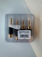 Nine Tine Banana Plugs - 2 Paar, Audio, Tv en Foto, Ophalen, Nieuw, Minder dan 2 meter, Luidsprekerkabel