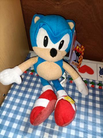 Sonic knuffel nieuw met kaartje 35 cm groot  beschikbaar voor biedingen