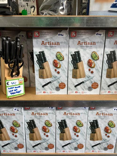 Messenblok met 9 messen nieuw, Huis en Inrichting, Keuken | Keukenbenodigdheden, Zo goed als nieuw, Ophalen