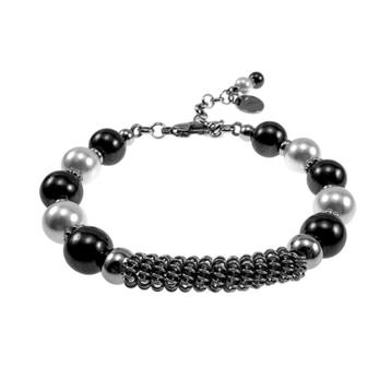 17-20cm Armband Dames - RVS - Magnetische Hematietstenen beschikbaar voor biedingen