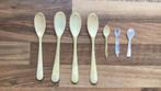 Oude benen en parelmoer lepeltjes, Antiek en Kunst, Antiek | Bestek, Ophalen
