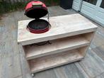 Barbecue tafel inclusief kamado mini, Tuin en Terras, Buitenkeukens, Ophalen, Gebruikt, Houtskool