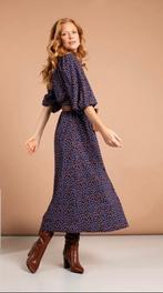 Studio Anneloes Cinti Leopard Dress - Cobalt/Cognac S, Kleding | Dames, Blauw, Ophalen of Verzenden, Onder de knie, Zo goed als nieuw