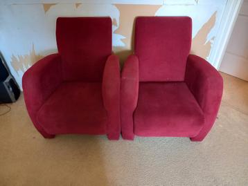 2 rode fauteuils  beschikbaar voor biedingen