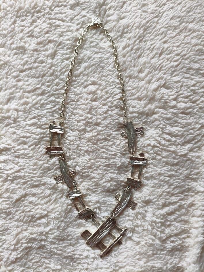 Dolce Vita zilverkleurige dames ketting, Sieraden, Tassen en Uiterlijk, Ophalen of Verzenden, Zo goed als nieuw, Zilver, Overige materialen