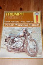 Triumph Trident & BSA Rocket 3 werkplaatshandboek Haynes, Motoren, Triumph