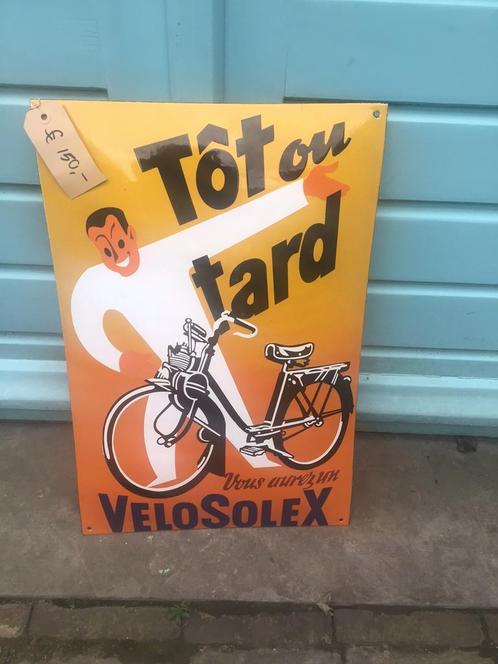 Solex Emaille 60 x 40cm, Verzamelen, Merken en Reclamevoorwerpen, Nieuw, Reclamebord, Ophalen of Verzenden