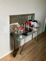 Side Table, Huis en Inrichting, Tafels | Sidetables, Ophalen, 100 tot 150 cm, Zo goed als nieuw, Glas