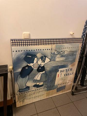 Schilderij Piet Klerkx - Kussend Paartje beschikbaar voor biedingen