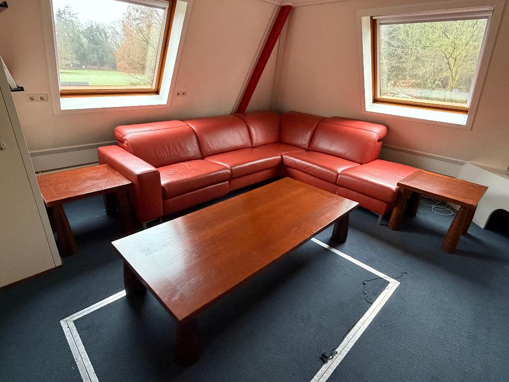 Salontafel Kersenhout evt. met bijzettafels, Huis en Inrichting, Tafels | Salontafels, Gebruikt, Minder dan 50 cm, 50 tot 100 cm
