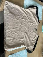 Zandkleurige tshirt met zwarte strepen maat L, Beige, Maat 42/44 (L), Ophalen of Verzenden, Zo goed als nieuw