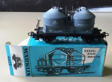MäRKLIN H0 # 4622 SILOWAGEN DB GRIJS 1965 N in OVP beschikbaar voor biedingen