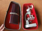 Vintage microscoop met box, Audio, Tv en Foto, Optische apparatuur | Microscopen, Ophalen of Verzenden, Gebruikt, 400x tot 1000x