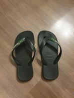 Havaianas slippers maat 31-32 aangeboden, donkergroen, Gebruikt, Overige typen, Ophalen of Verzenden, Jongen
