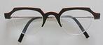 Theo bril, design montuur met glazen op sterkte, nieuwstaat, Overige merken, Overige kleuren, Ophalen of Verzenden, Zo goed als nieuw