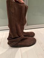 Bruine suede laarzen - Maat 38, Ophalen of Verzenden, Gedragen, Bruin, Hoge laarzen