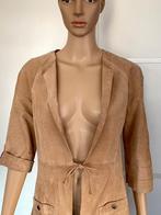 J115 Rino & Pelle mt. 36=S echt-leren lang jasje vest blazer, Kleding | Dames, Jasjes, Kostuums en Pakken, Beige, Ophalen of Verzenden