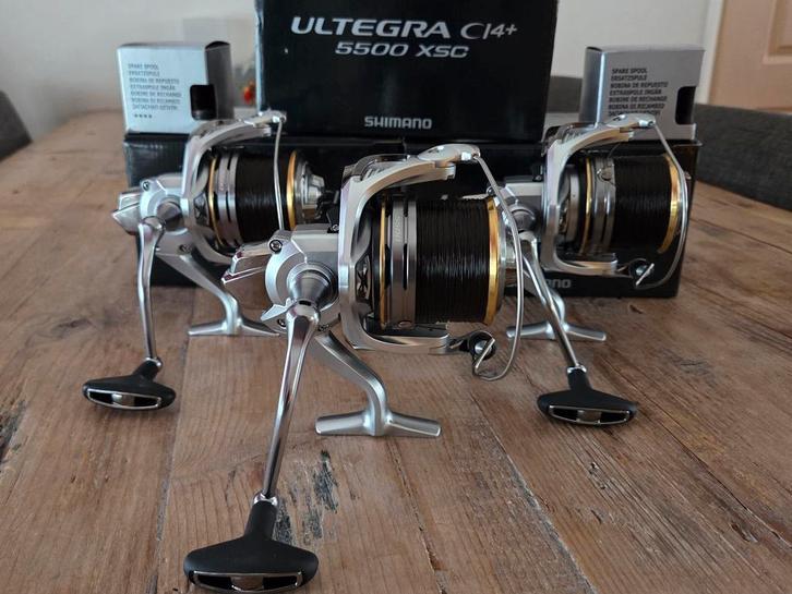 3x Shimano Ultegra 5500 XSC Ci4+ molens(molen,reels,reel), Watersport en Boten, Hengelsport | Karpervissen, Zo goed als nieuw