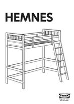 Hemnes hoogslaper 90x200cm, Ophalen, Gebruikt, Eenpersoons, 200 cm