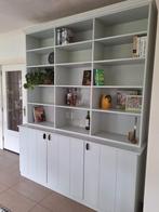 Bibliotheekkast 15-vaks B2050xH2500xD530mm, Ophalen, Met deur(en), 200 cm of meer, Landelijk/ jaren 30