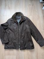 Winterjas zware kwaliteit leer, Kleding | Heren, Ophalen of Verzenden, Bruin
