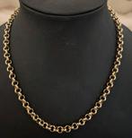 14 karaats gouden Jasseron schakel ketting 45cm geelgoud, Ophalen of Verzenden, Zo goed als nieuw, Goud, Goud