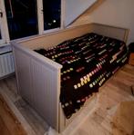 Ikea Hemnes bedbank incl. matrassen, Ophalen, Wit, Tweepersoons, Scandinavisch