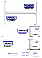 Vrachtauto decal 1:50 Penske logistics ( type 4 ), Nieuw, Overige merken, Bus of Vrachtwagen, Verzenden