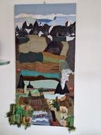 Textiel wandpaneel, Noors landschap, Huis en Inrichting, Ophalen of Verzenden, Nieuw