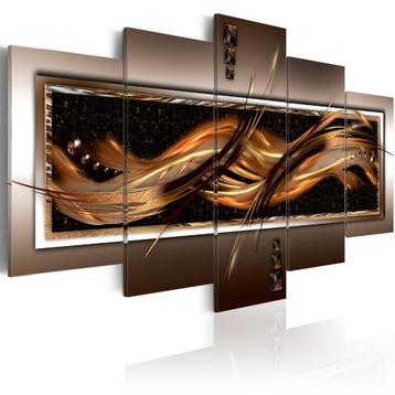 620 Abstract Art 5 Luik Canvas Schilderij 200x100cm Nieuw beschikbaar voor biedingen