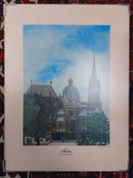 Aachener Dom Aquarel Gisela Stoss, Antiek en Kunst, Kunst | Litho's en Zeefdrukken, Ophalen of Verzenden