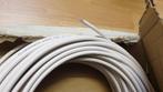 52 meter witte coax kabel, nieuw Hirschmann tvkkabel, Nieuw, 10 meter of meer, Ophalen of Verzenden, Coaxiale kabel